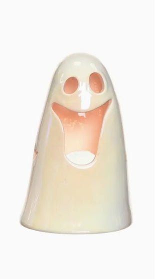 Pearlescent Ghost Candle Holder Votive Candles - Gothic & Alternative Gift - Haunted
