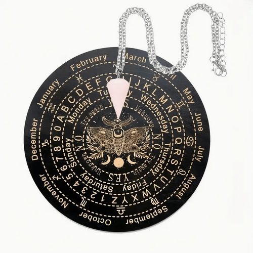 Pendulum and Crystal Board Set Witch Supplies - Gothic & Alternative Gift - Haunted