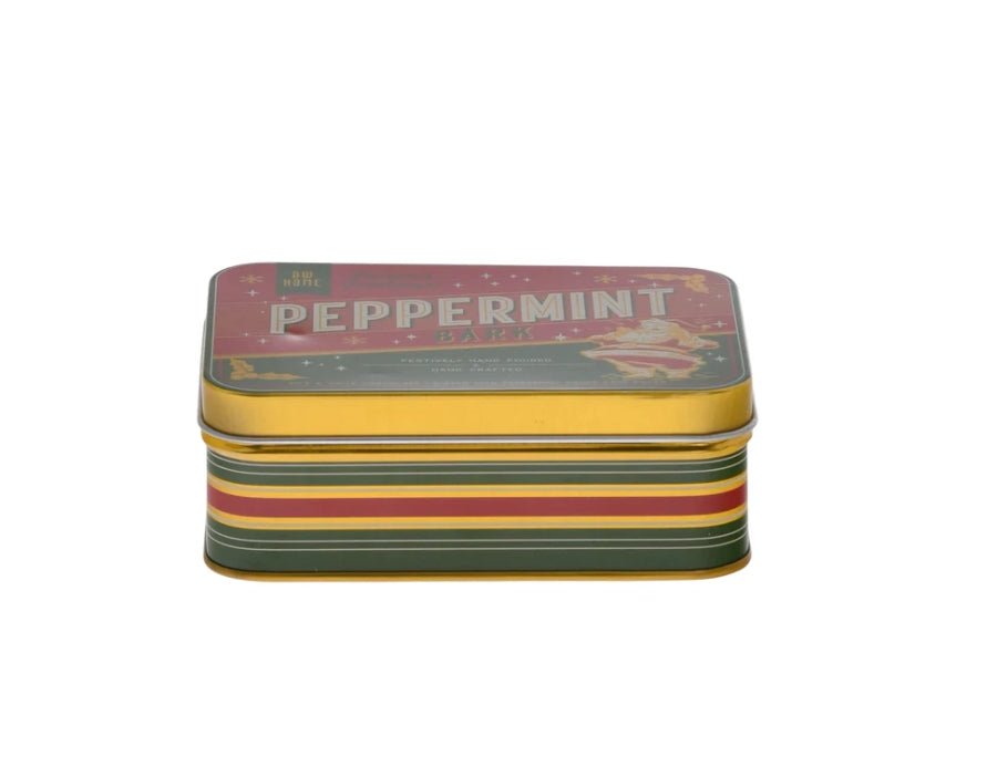 Peppermint Bark Vintage Tin Christmas Candle Candles - Gothic & Alternative Gift - Haunted