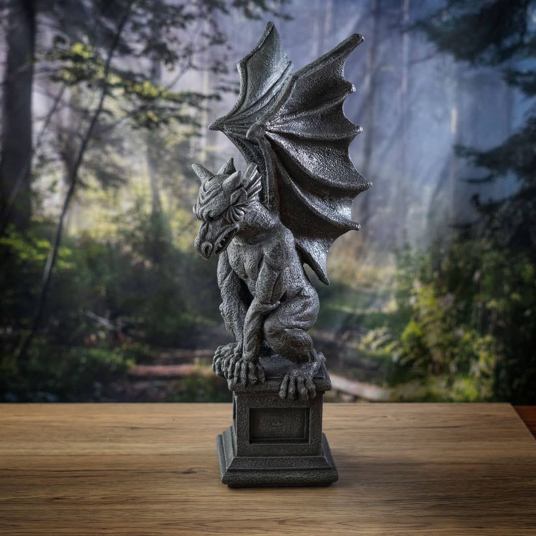 Perched Gargoyle Medieval Goth Statue Figurines - Gothic & Alternative Gift - Haunted