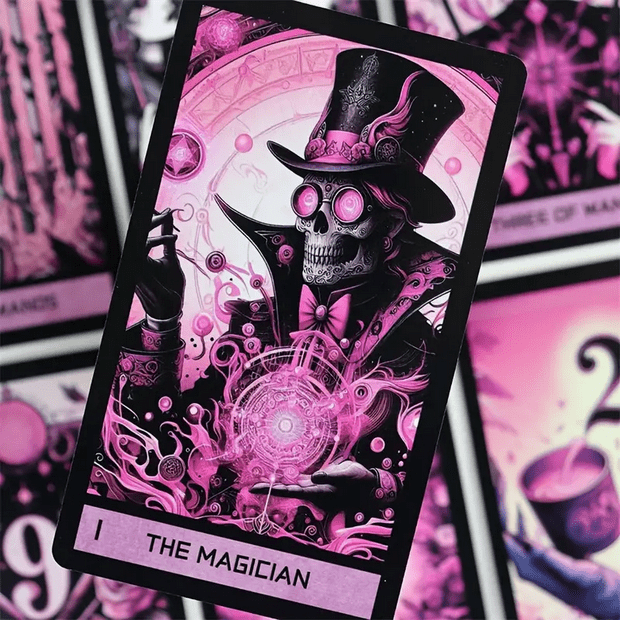 Pink Gothic Tarot Cards Witch Supplies - Gothic & Alternative Gift - Haunted