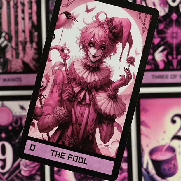 Pink Gothic Tarot Cards Witch Supplies - Gothic & Alternative Gift - Haunted