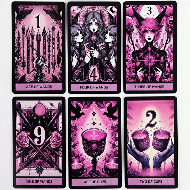Pink Gothic Tarot Cards Witch Supplies - Gothic & Alternative Gift - Haunted
