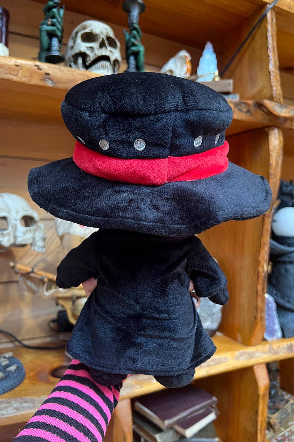 Plague Doctor Plush Toy Embroidered Stuffed Animals - Gothic & Alternative Gift - Haunted