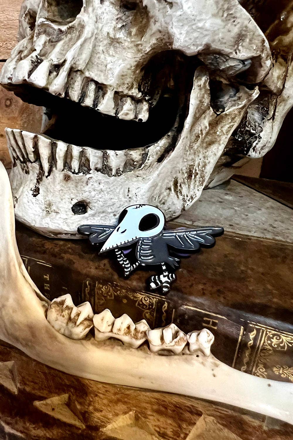 Poe's Raven Enamel Pin Accessories - Gothic & Alternative Gift - Haunted