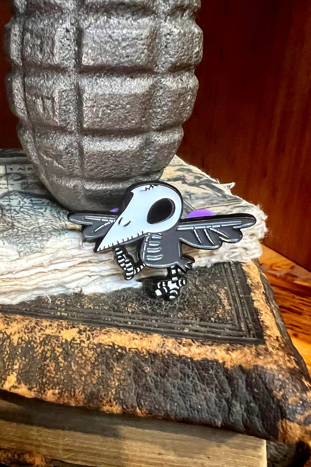 Poe's Raven Enamel Pin Accessories - Gothic & Alternative Gift - Haunted