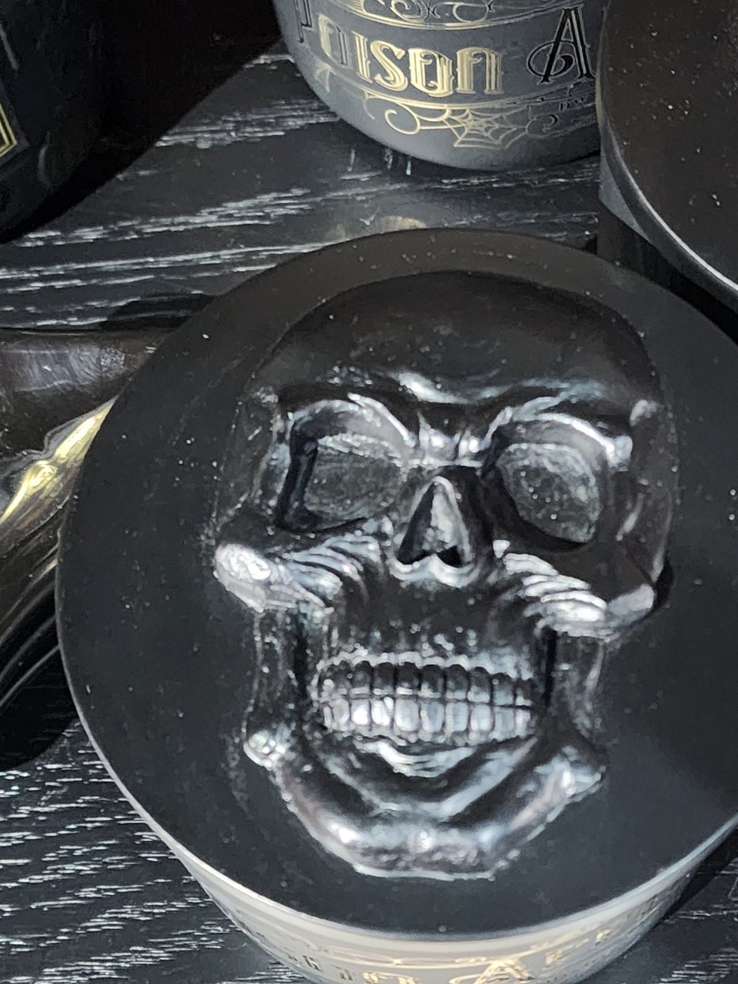 Poison Apple Skull Dark Gothic Glass Candle Candles - Gothic & Alternative Gift - Haunted