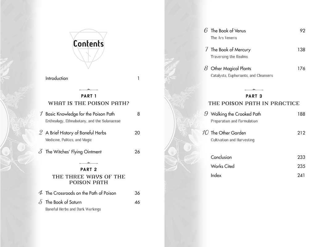 Poison Path Herbal by Coby Michael: Paperback; 256 pages / English - Gothic & Alternative Gift - Haunted