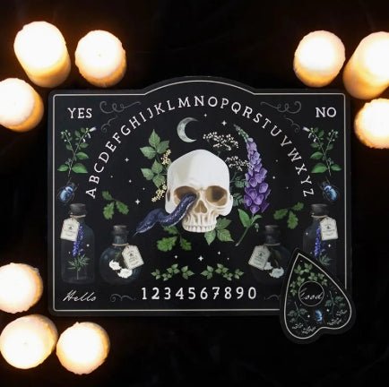 Poisonous Plants Gothic Botanical Talking Spirit Board Ouija Witch Supplies - Gothic & Alternative Gift - Haunted