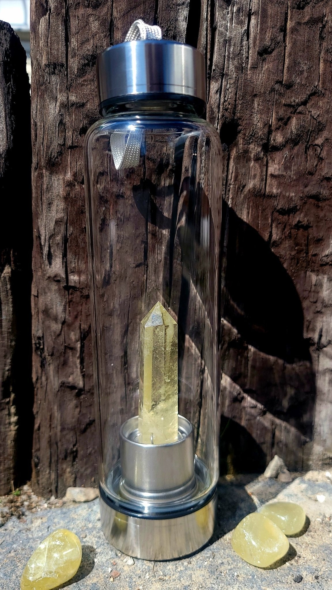 Premium Crystal Infusion Water Bottle Crystals - Gothic & Alternative Gift - Haunted