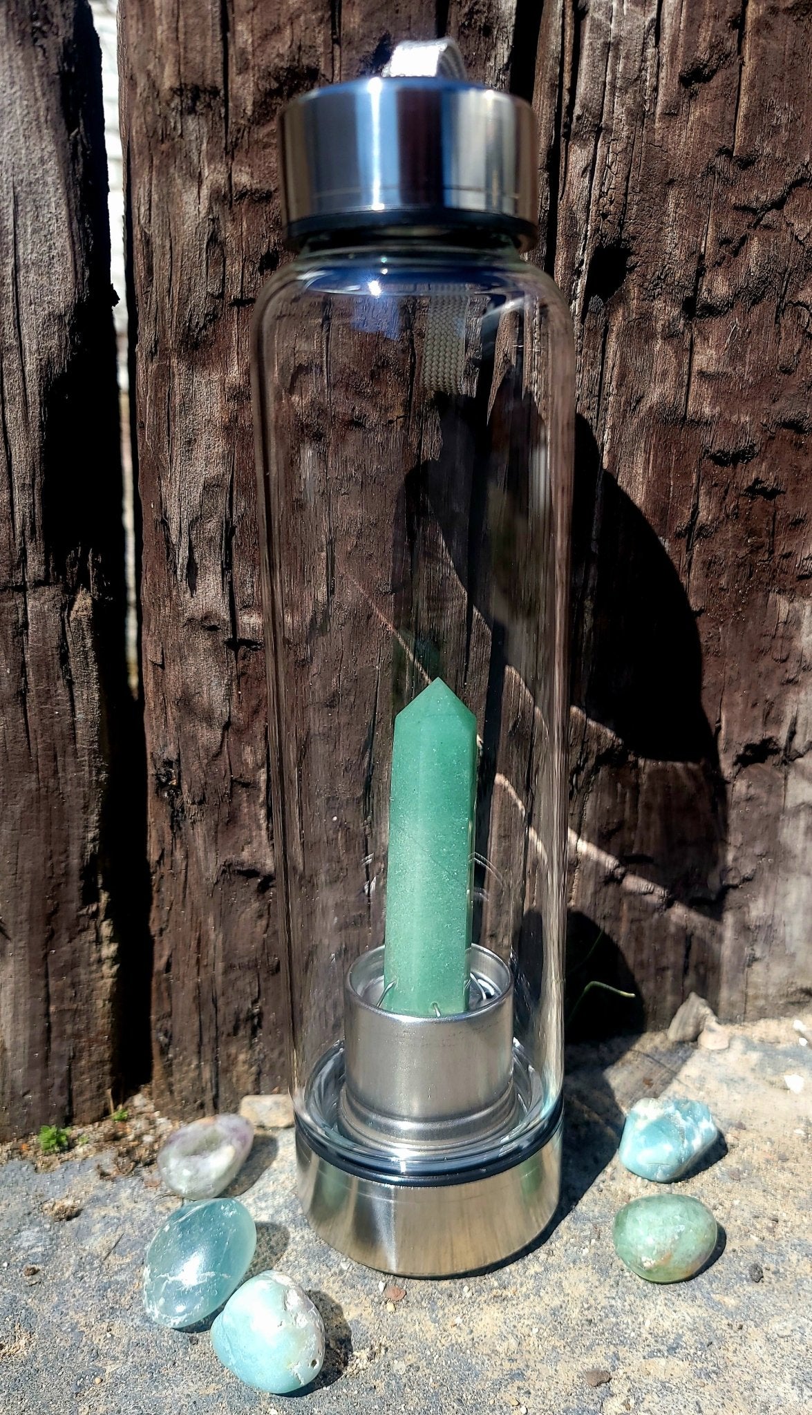 Premium Crystal Infusion Water Bottle Crystals - Gothic & Alternative Gift - Haunted