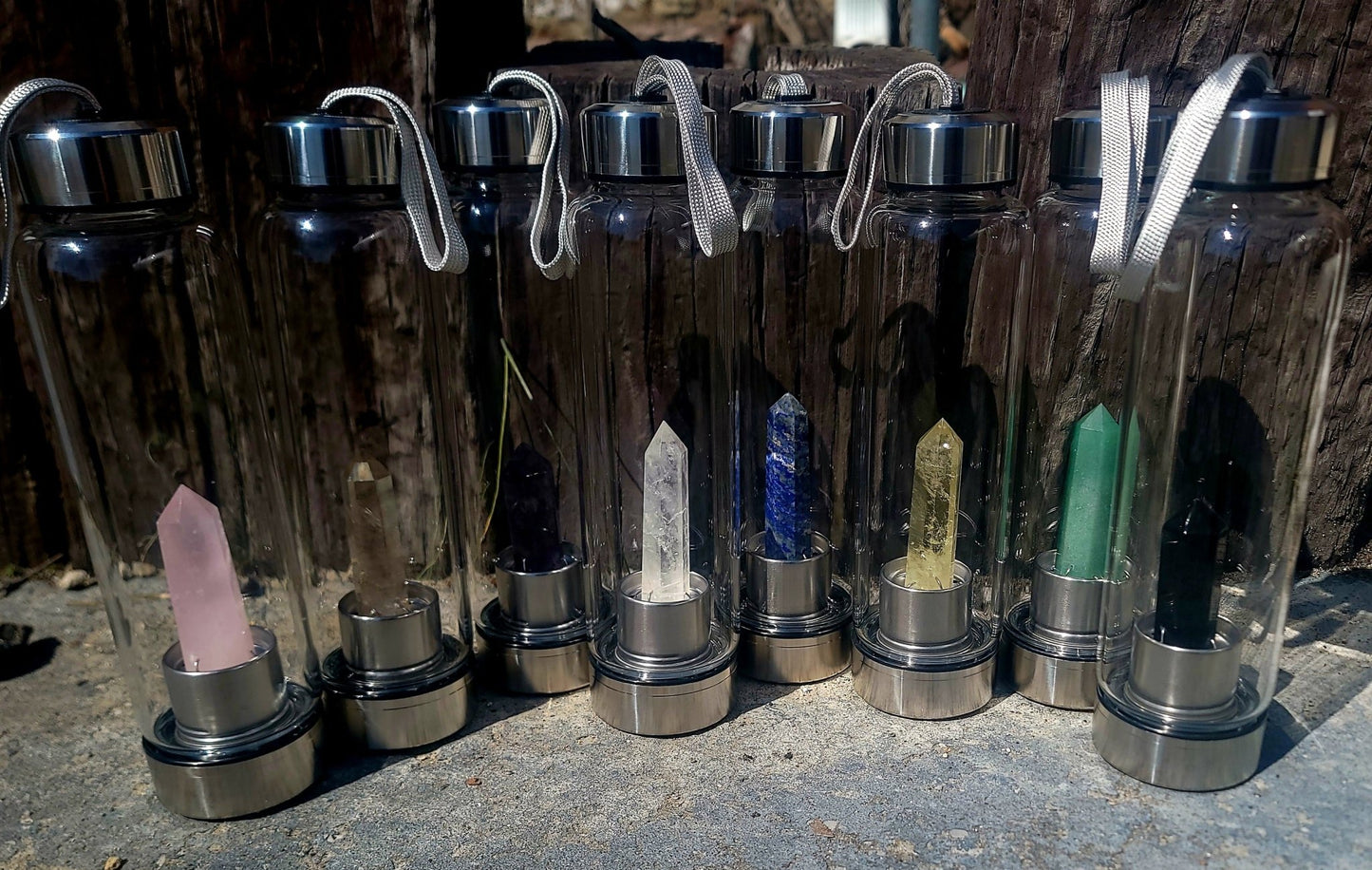 Premium Crystal Infusion Water Bottle Crystals - Gothic & Alternative Gift - Haunted