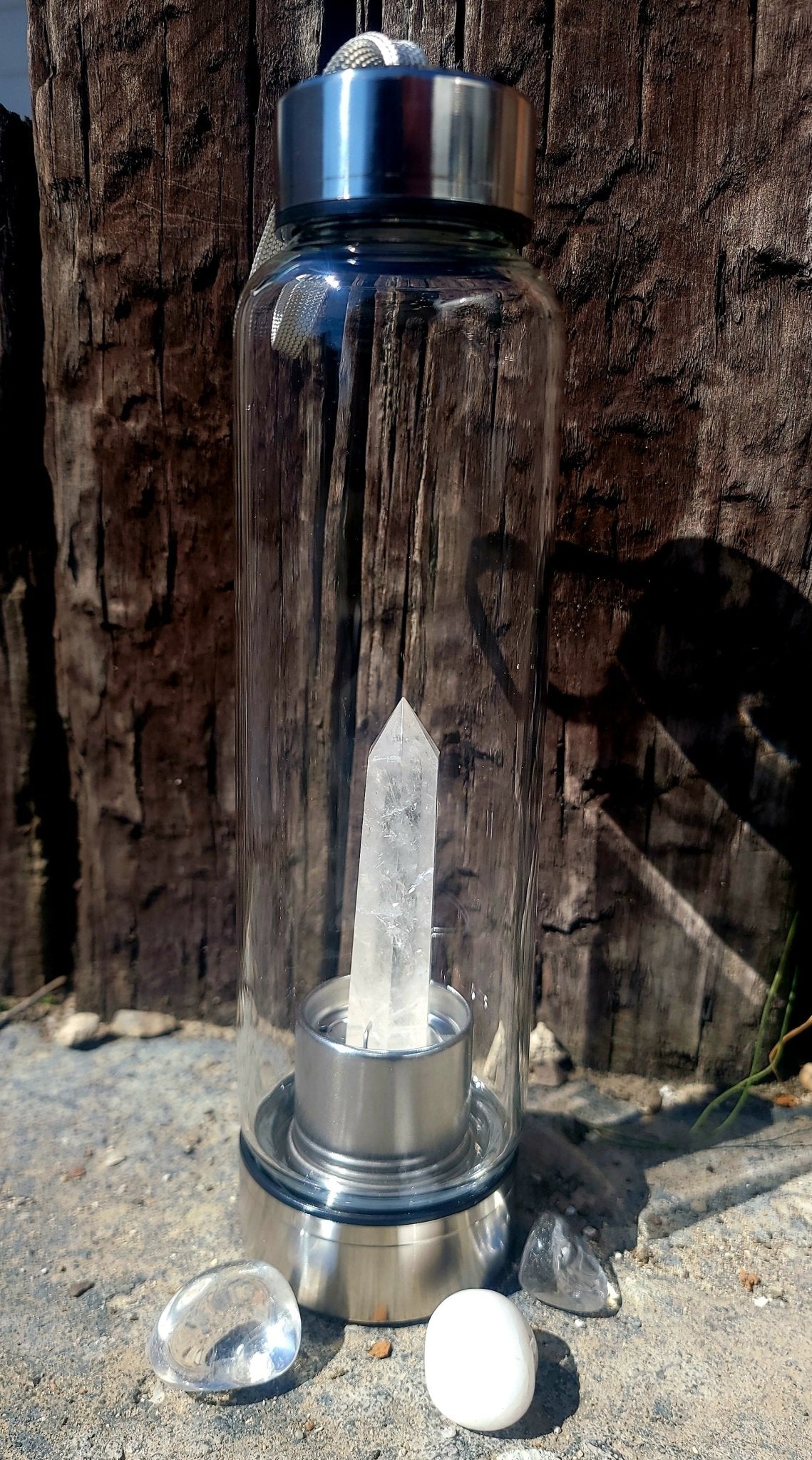 Premium Crystal Infusion Water Bottle Crystals - Gothic & Alternative Gift - Haunted