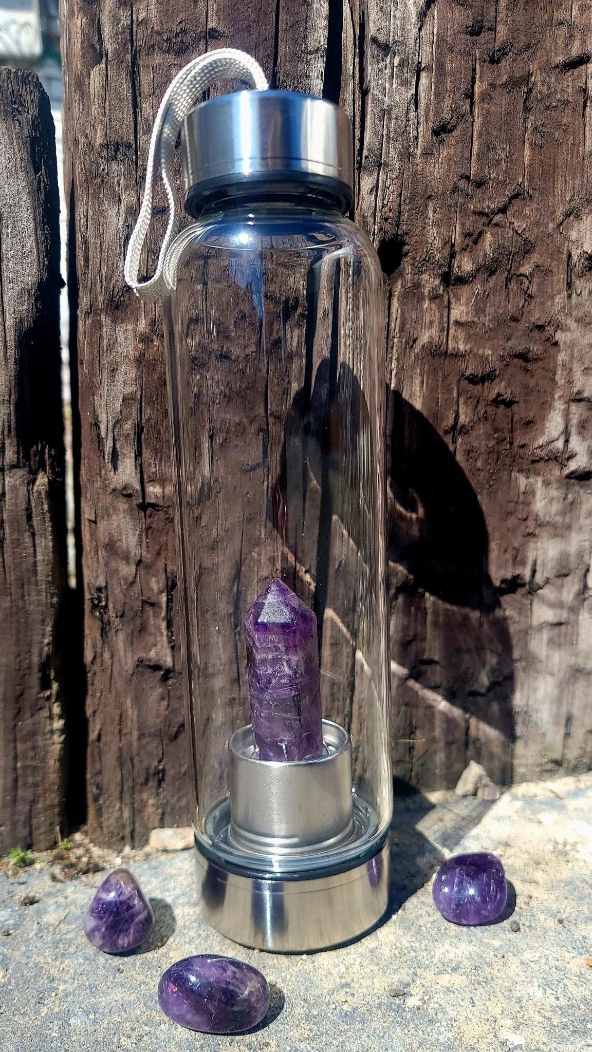 Premium Crystal Infusion Water Bottle Crystals - Gothic & Alternative Gift - Haunted