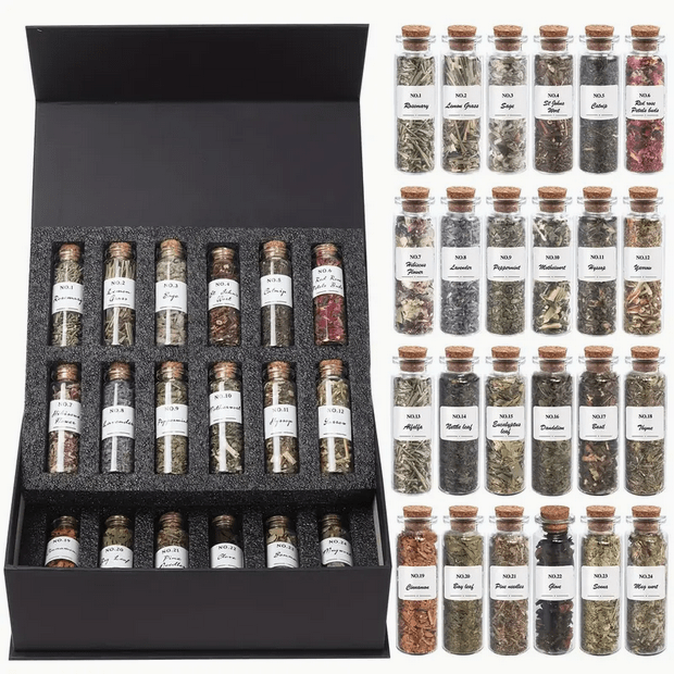 Premium Witch Magical Herbs Boxed Set - Gothic & Alternative Gift - Haunted