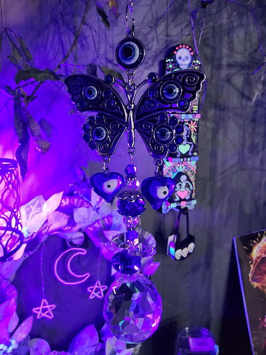 Protection Evil Eye Sun Catchers Wall Hanging - Gothic & Alternative Gift - Haunted