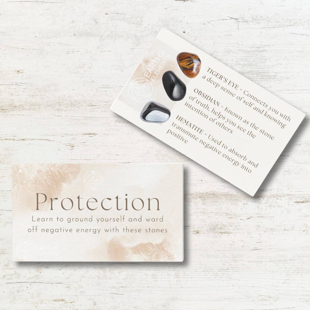 Protection Intentions Bracelet Set Crystals - Gothic & Alternative Gift - Haunted