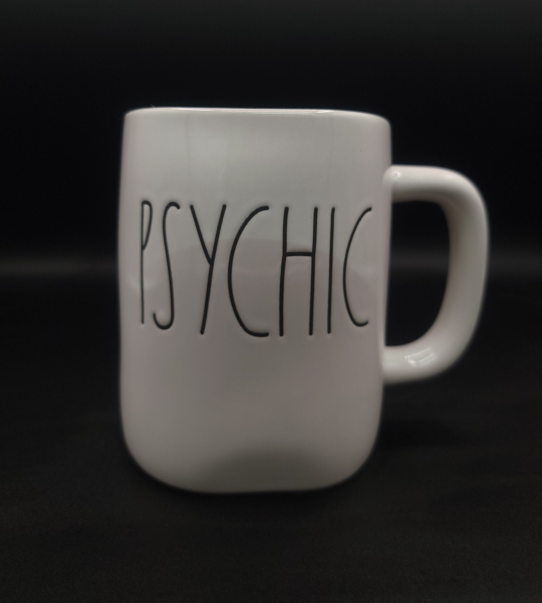 PSYCHIC Coffee Mug Large RAE DUNN Drinkware - Gothic & Alternative Gift - Haunted