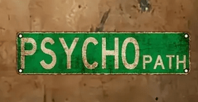 Psycho Path wood Sign - Gothic & Alternative Gift - Haunted