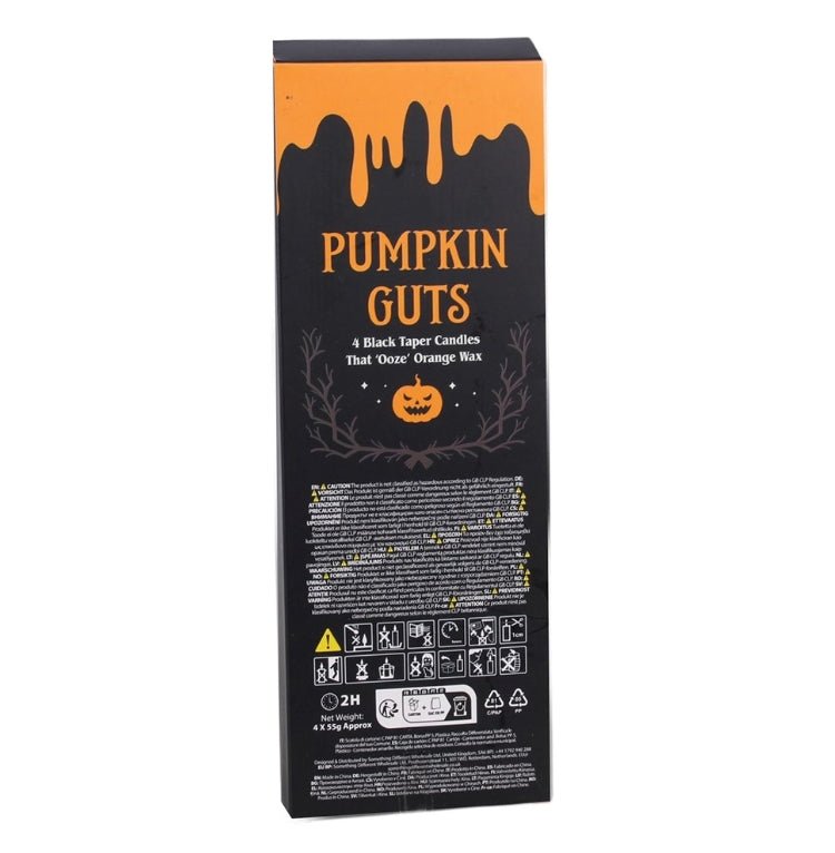 Pumpkin Guts Orange Oozing Black Taper Candles Candles - Gothic & Alternative Gift - Haunted