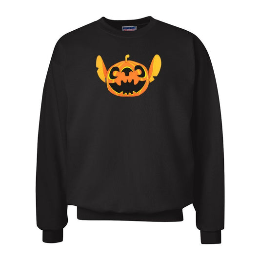 Pumpkin Stitch Sweatshirt Clothing - Gothic & Alternative Gift - Haunted
