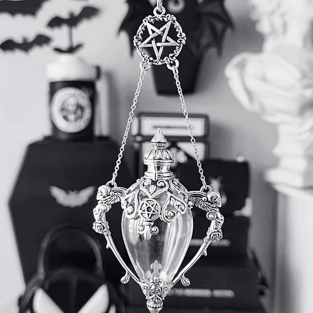 Punk Goth Victorian Potion Bottle Necklace Jewelry - Gothic & Alternative Gift - Haunted