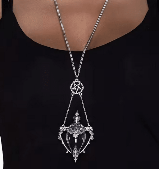Punk Goth Victorian Potion Bottle Necklace Jewelry - Gothic & Alternative Gift - Haunted