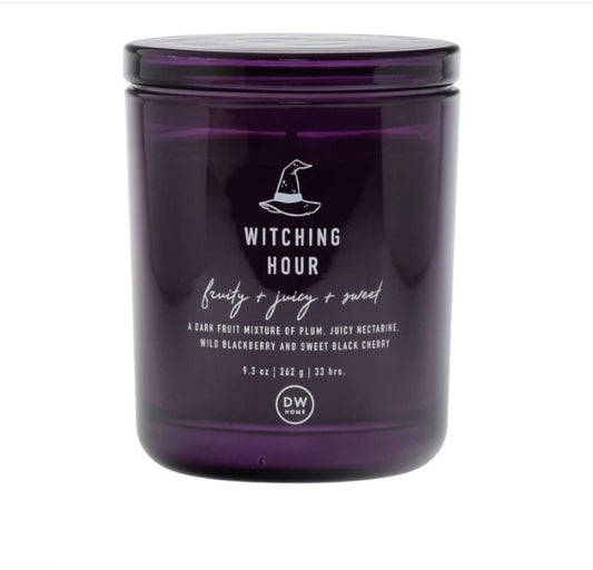 Purple Mini Witching Hour Glass Candle Candles - Gothic & Alternative Gift - Haunted