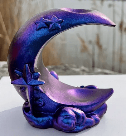 Purple Moon Crystal Display - Gothic & Alternative Gift - Haunted
