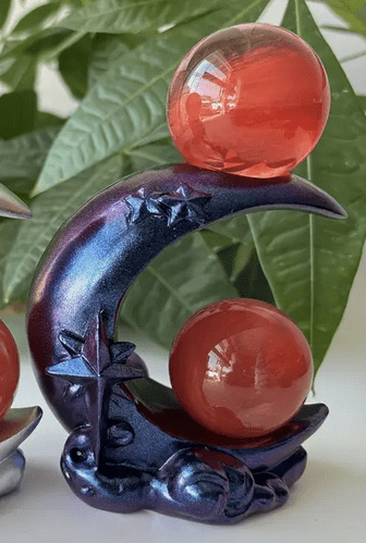 Purple Moon Crystal Display - Gothic & Alternative Gift - Haunted