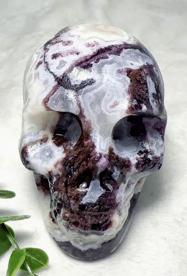 Purple Sphalerite Crystal Skull (Large) - Gothic & Alternative Gift - Haunted
