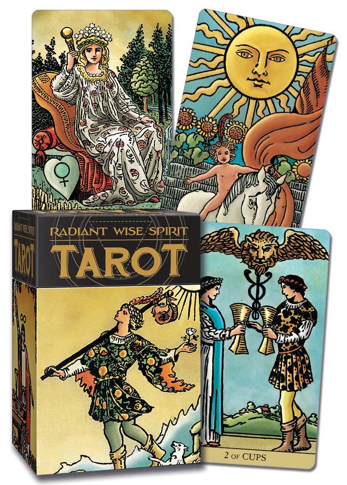 Radiant Wise Spirit Tarot – 78-Card Classic English Deck Tarot Decks - Gothic & Alternative Gift - Haunted