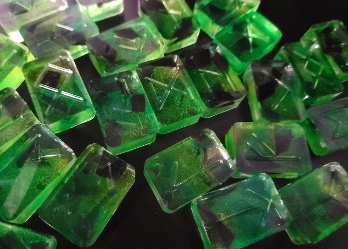Radioactive Style Rune set Witch Supplies - Gothic & Alternative Gift - Haunted