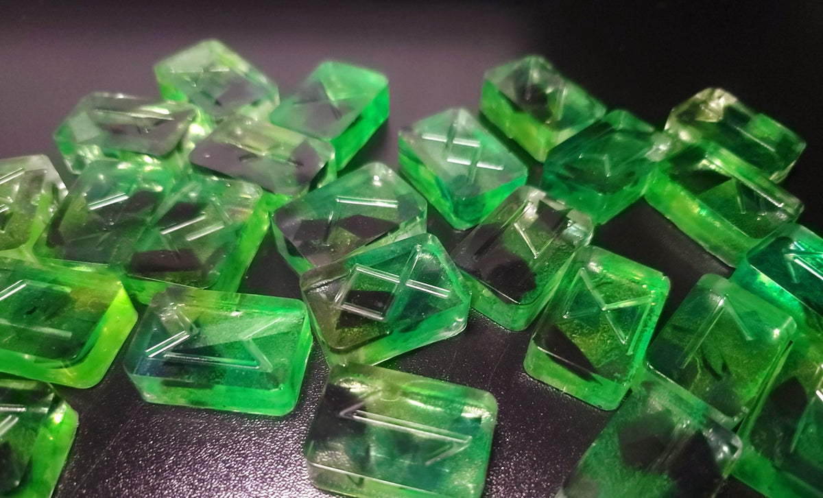 Radioactive Style Rune set Witch Supplies - Gothic & Alternative Gift - Haunted