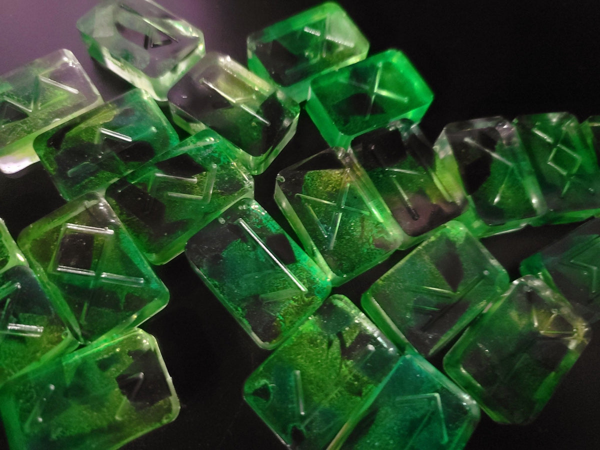Radioactive Style Rune set Witch Supplies - Gothic & Alternative Gift - Haunted