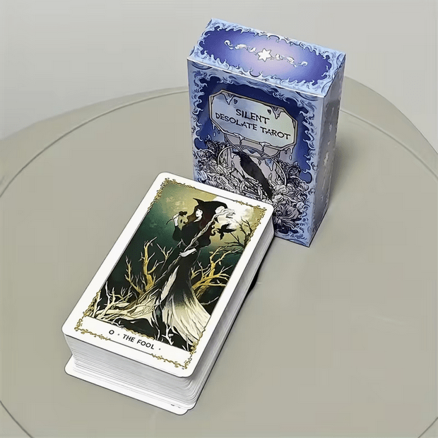 Raven Silent Desolate Tarot Card Deck Gothic Victorian Witch Supplies - Gothic & Alternative Gift - Haunted