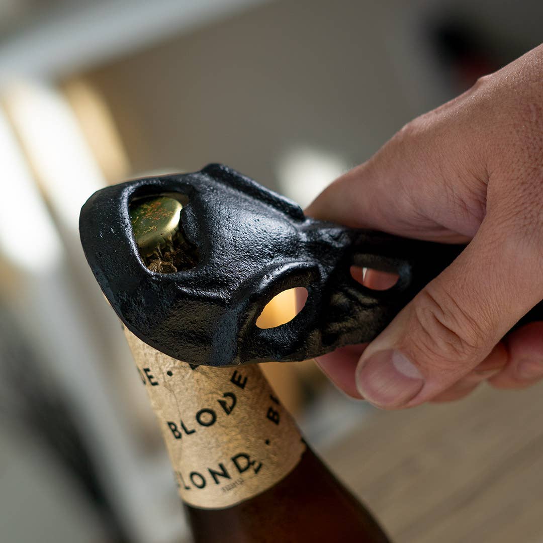 Raven Skull Cast Iron Bottle Opener Barware - Gothic & Alternative Gift - Haunted