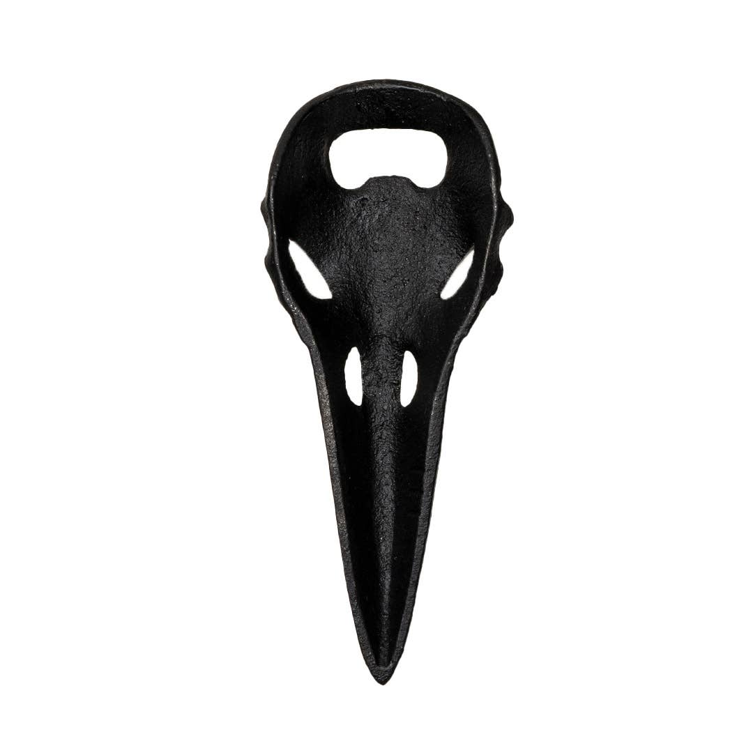 Raven Skull Cast Iron Bottle Opener Barware - Gothic & Alternative Gift - Haunted