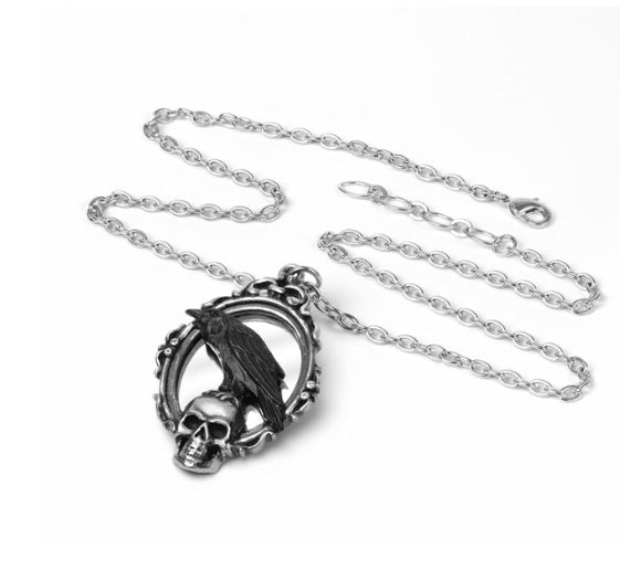 Reflections of Poe Pendant Necklace Jewelry - Gothic & Alternative Gift - Haunted