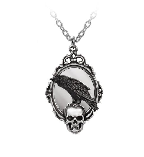 Reflections of Poe Pendant Necklace Jewelry - Gothic & Alternative Gift - Haunted