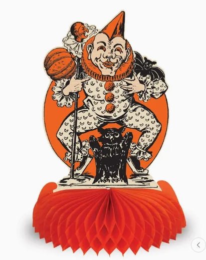 Retro Vintage Halloween 9" Centerpieces Witch, Black Cat, Jester, Gyspy Seasonal Home Decor - Gothic & Alternative Gift - Haunted