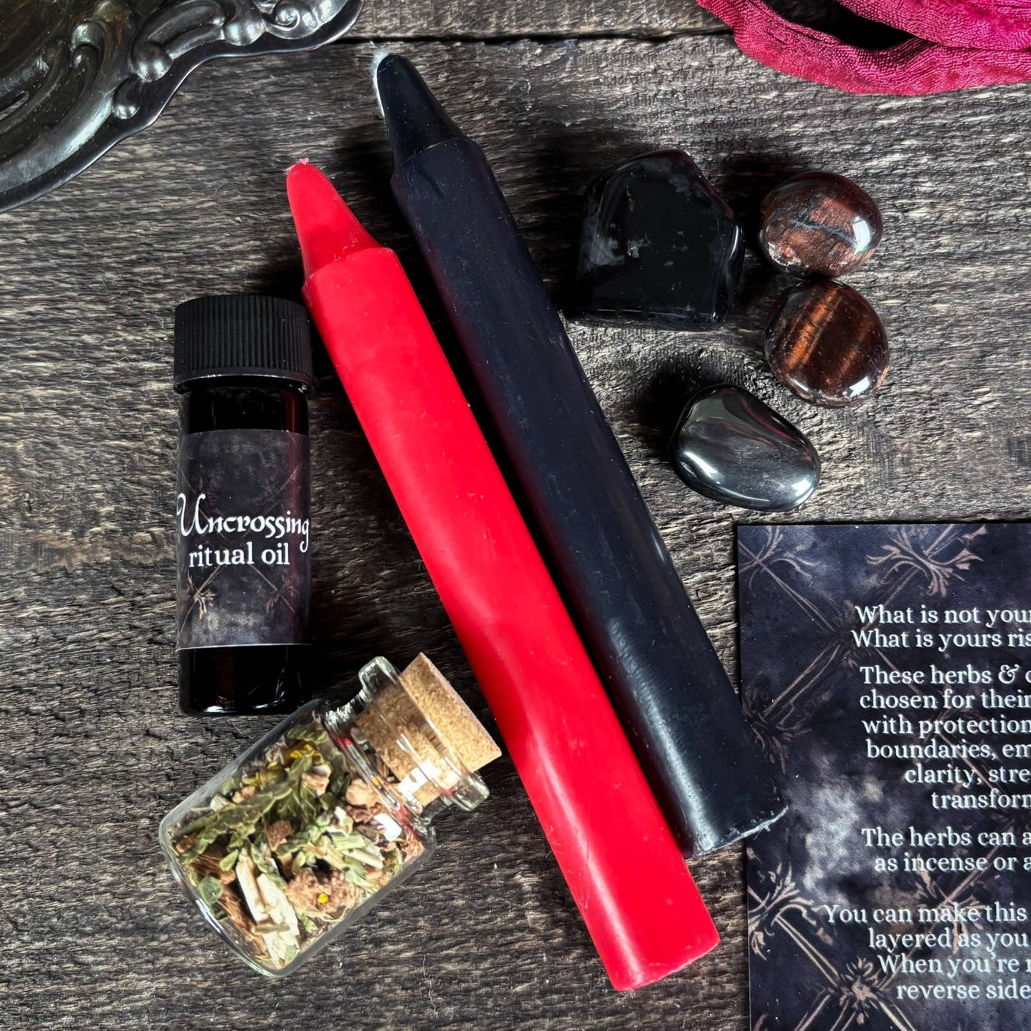 Return to Sender Spell Kit • Witchcraft Shielding Crystals - Gothic & Alternative Gift - Haunted