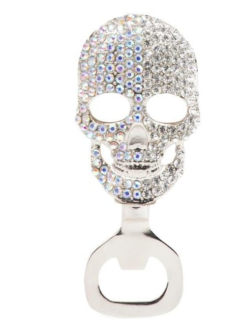 Rhinestone Bling Skull Bottle Opener Imported Home Decor - Gothic & Alternative Gift - Haunted