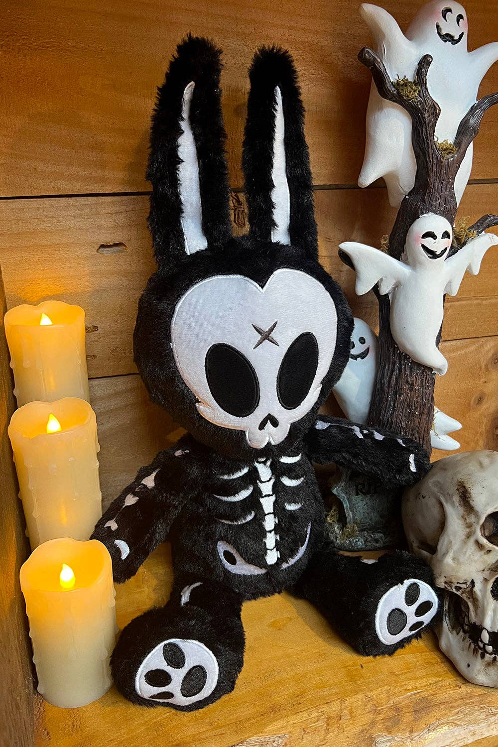 RIP Rabbit Plush Toy Plushie Gothic Bunny Stuffed Animals - Gothic & Alternative Gift - Haunted