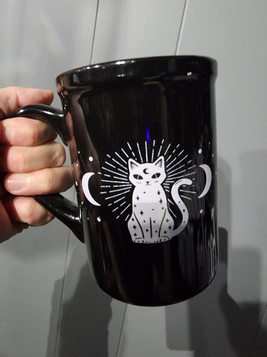 Witchy Cat Tall Coffee Mug