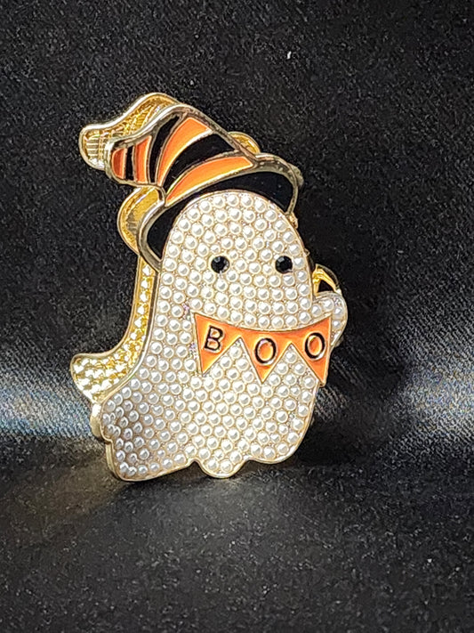 Sparkle Cute Ghost Hair Clip Whimsigoth