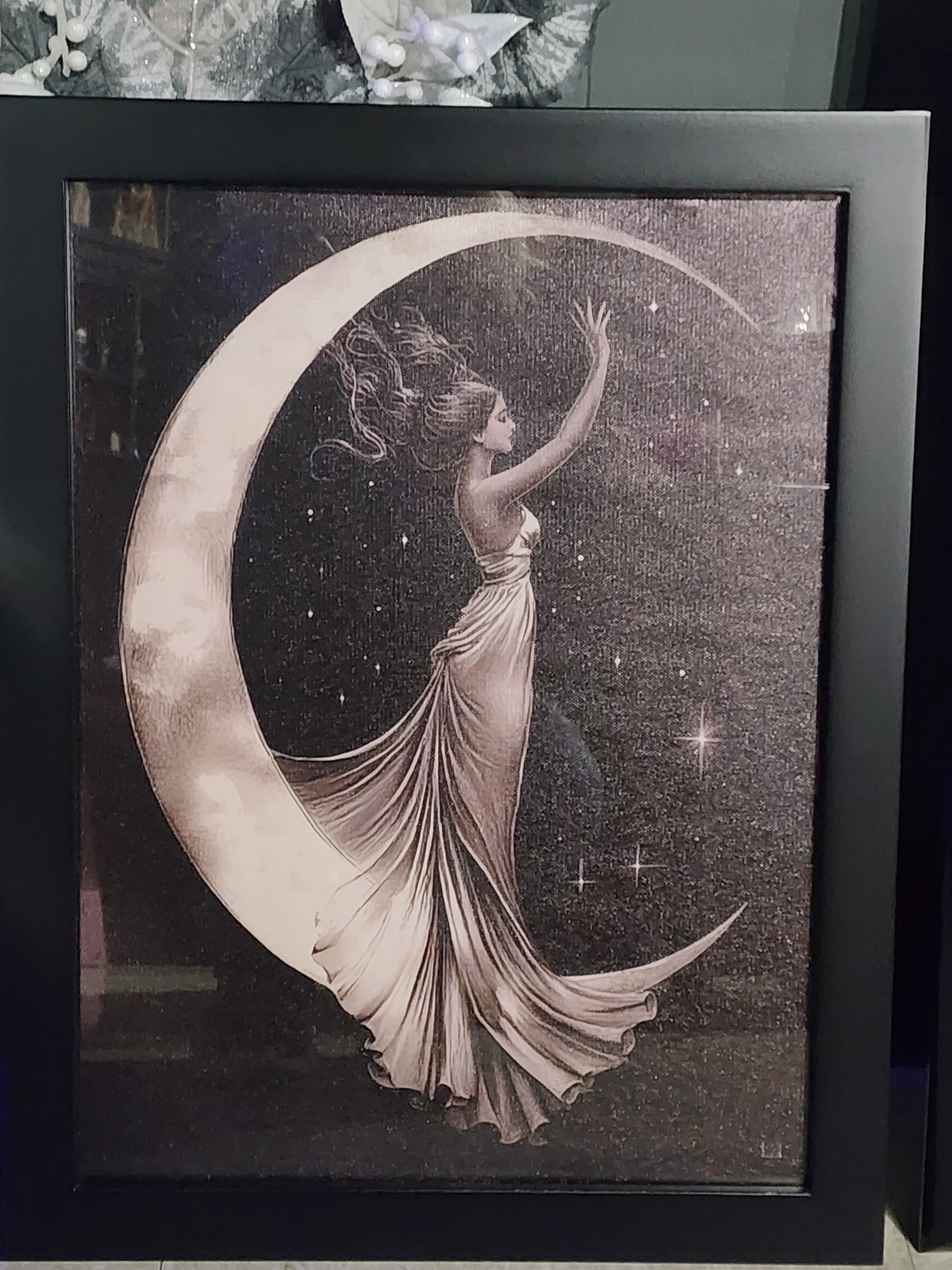 Moon Goddess Celestial  Framed Print