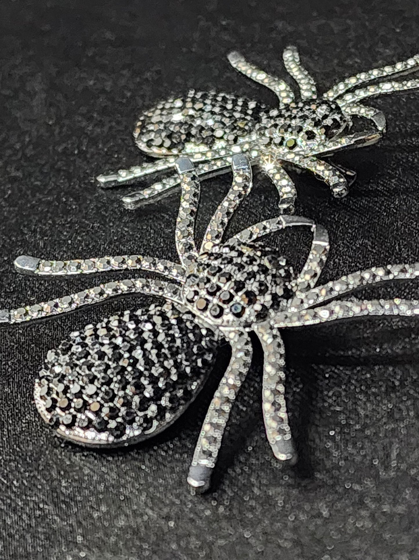 Sparkle Spider Hair Clip Whimsigoth