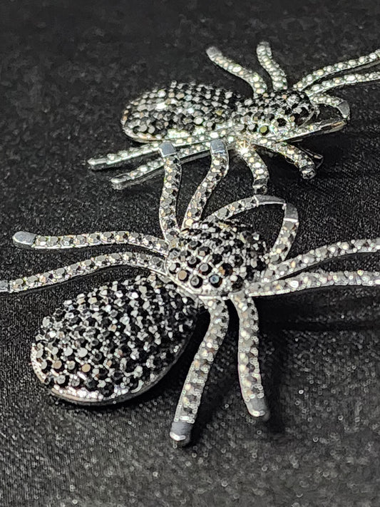 Sparkle Spider Hair Clip Whimsigoth