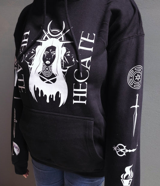 Hecate Custom Black Hoodie Sweatshirt Pullover